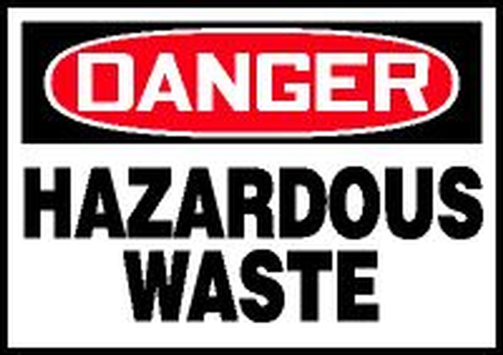 DANGER HAZARDOUS MATERIAL STORAGE AREA